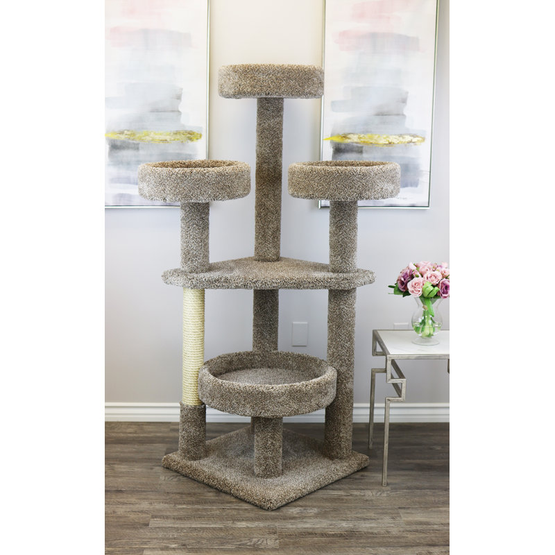 Prestige Cat Trees 65" Maine Coon Tower Cat Condo & Reviews Wayfair